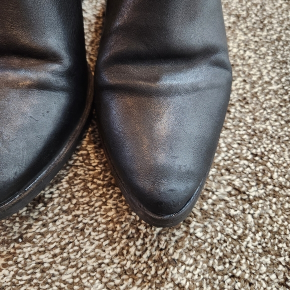 Madewell Black Leather Chelsea Ankle Boots Size 8 - Picture 3 of 12